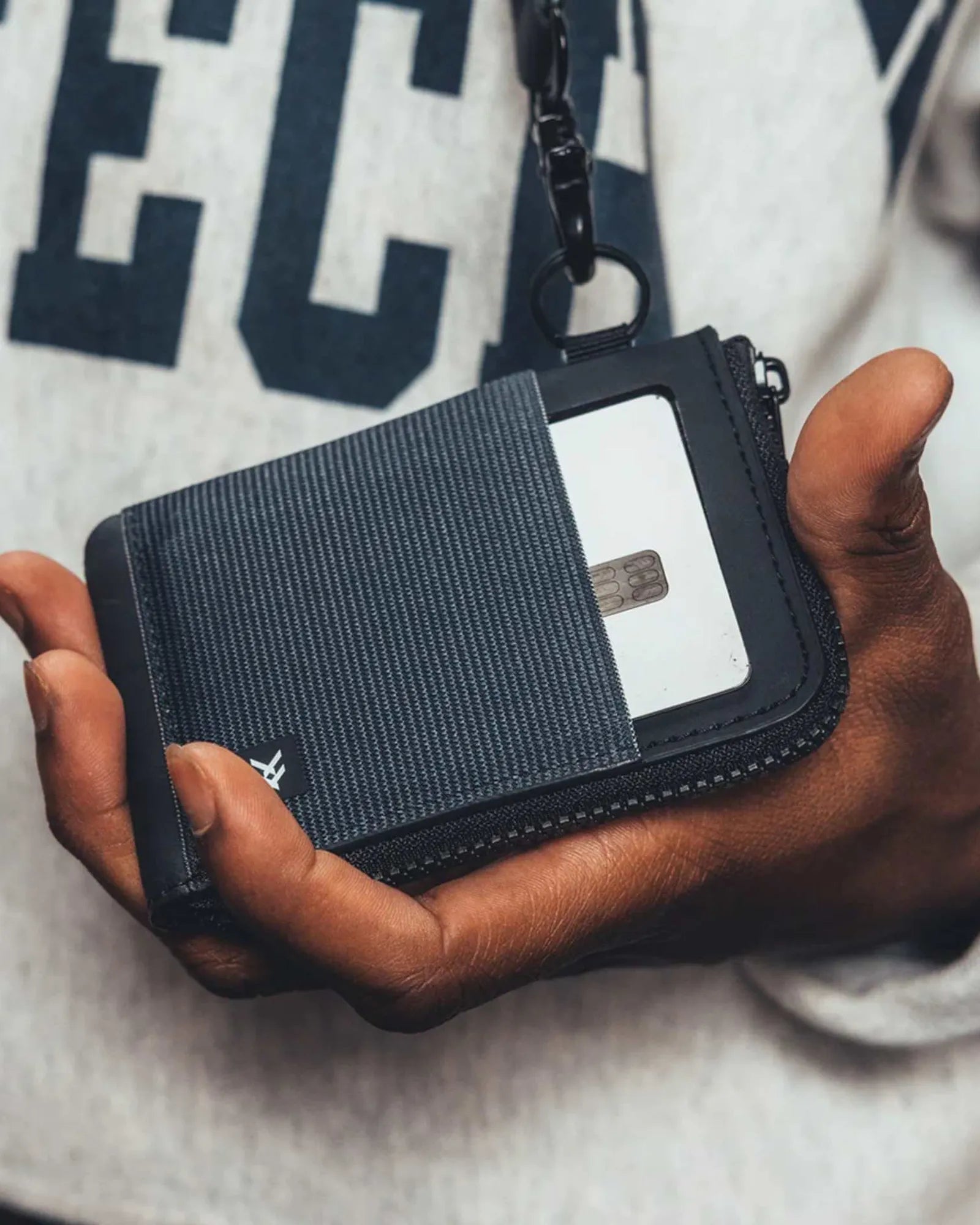 Custom leather zip wallet with RFID-blocking protection - 5